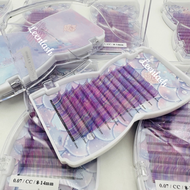  Rainbow Color eyelash extension (5)