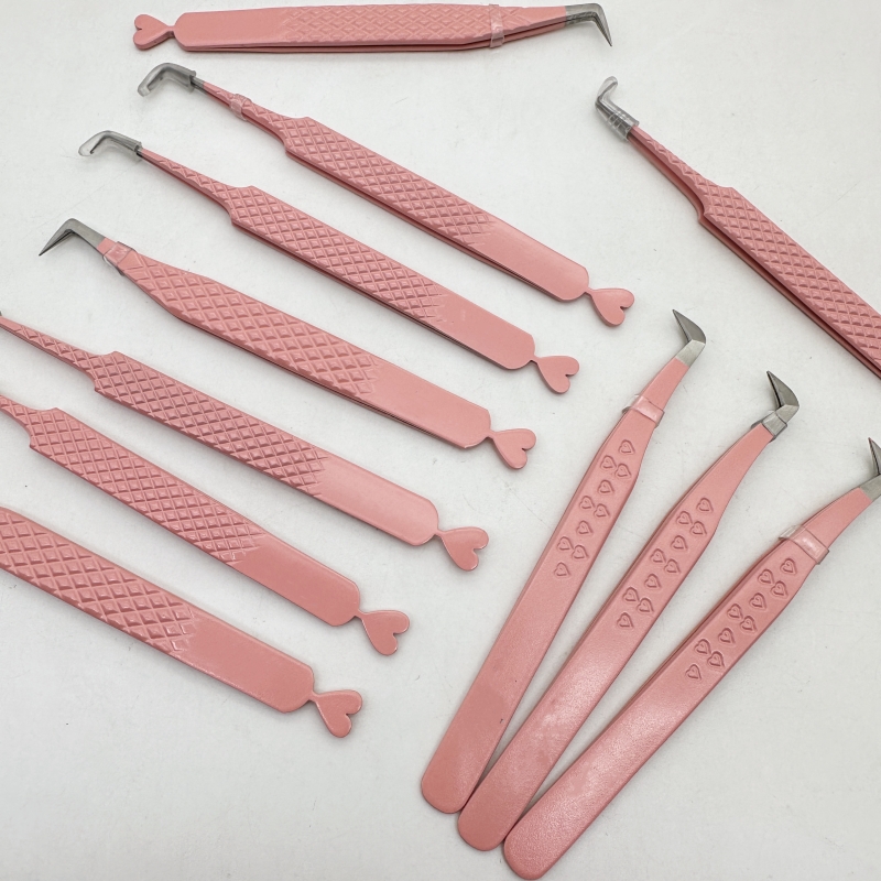Eyelash Extension Tweezers Professional Fully 45 75 90 Degree Lash Tweezer