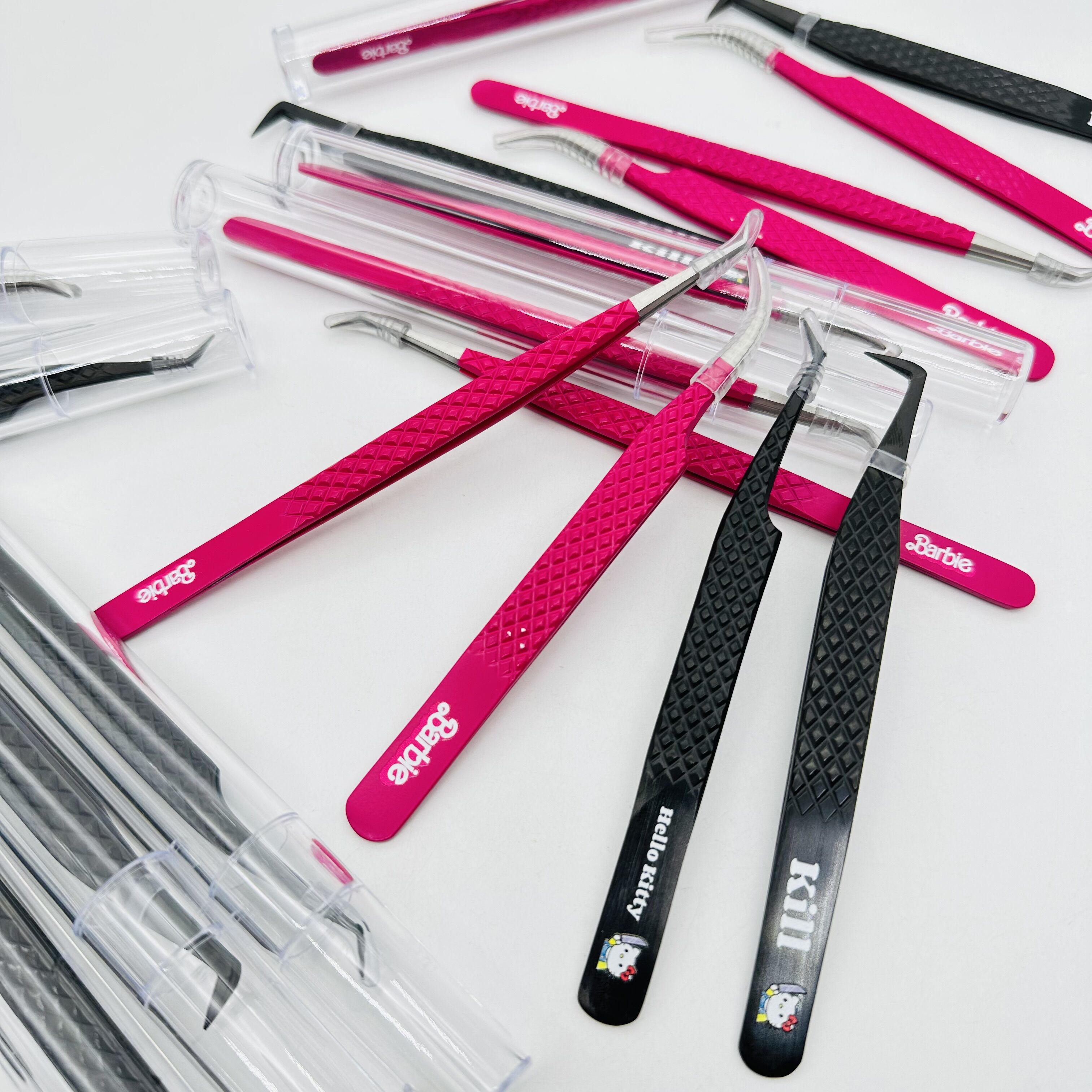 Fiber Tip Eyelash Extension Eyelash Lash Tweezers