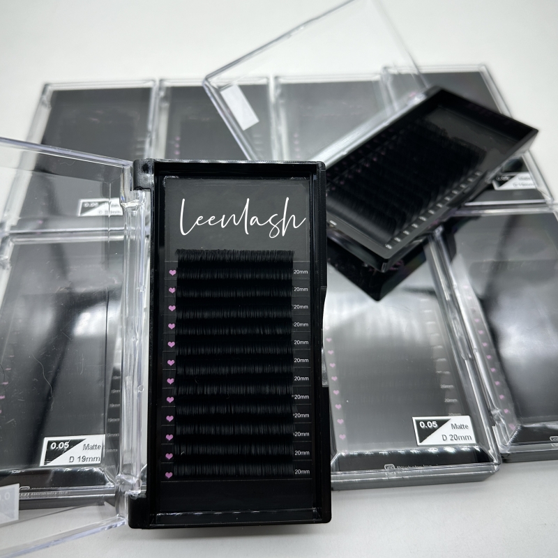 Dark Matte Black Silk Mink Cashmere Eye Lash Extension