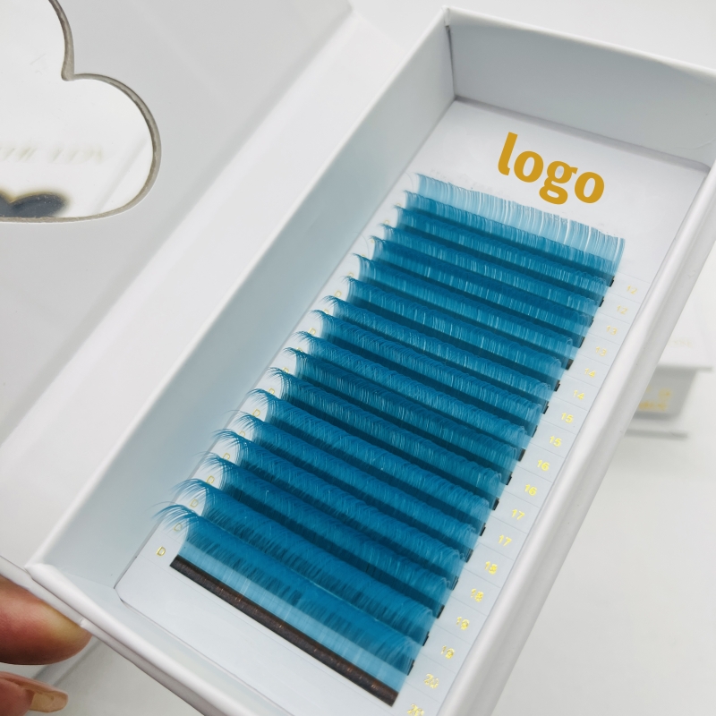 Color Lash Extension Trays Super Matte Black Natural Looking Mink Lash Extension