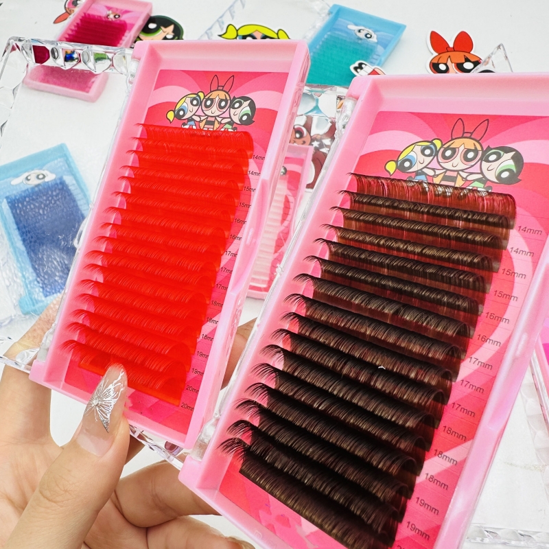 Color Lash Extensions Supplies Colorful Lash Trays
