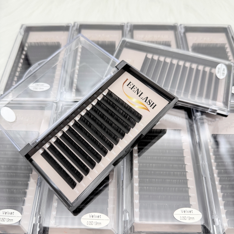 Matte Black Eye Lash Extension Volume Cashmere Lash Extension