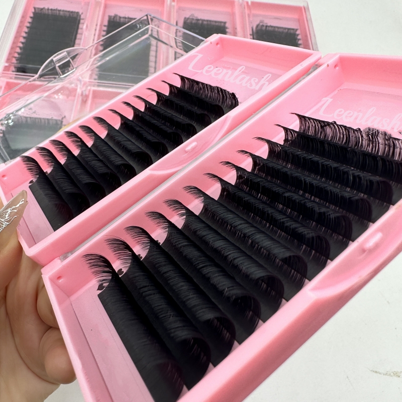 Individual Volume Lash Trays Private Label Mink Eyelash Extensions