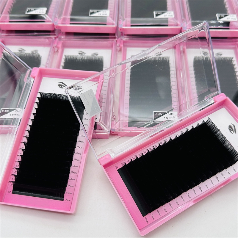Matte Black Single Eyelashes Cashmere Lash Extensions