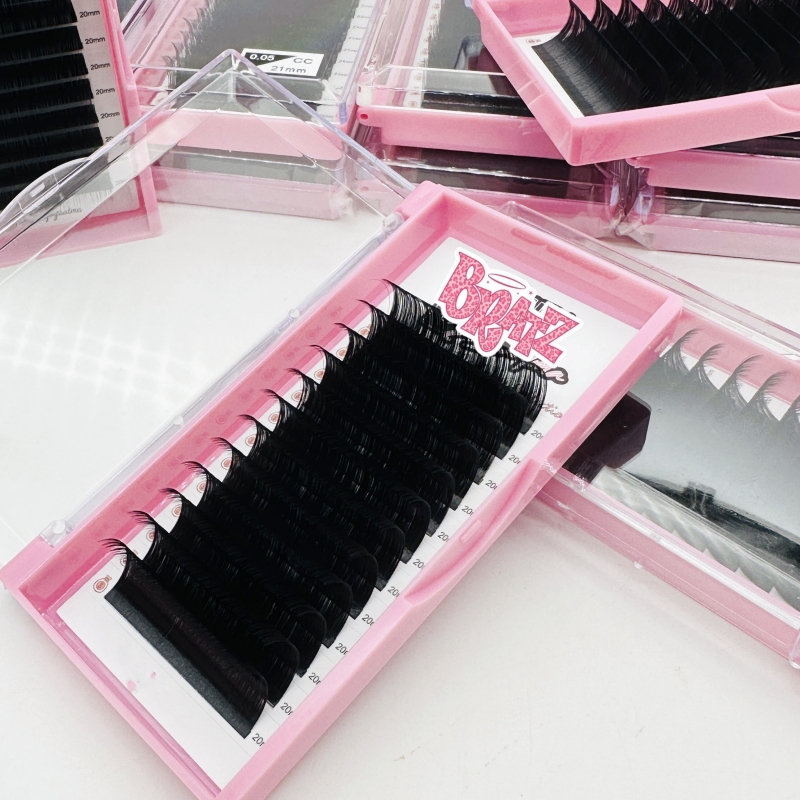 Cashmere Lash Extensions Trays Matte Black Eyelash Extension